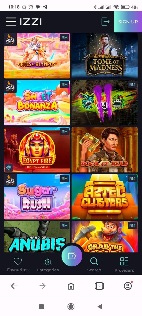 IZZI Casino mobile