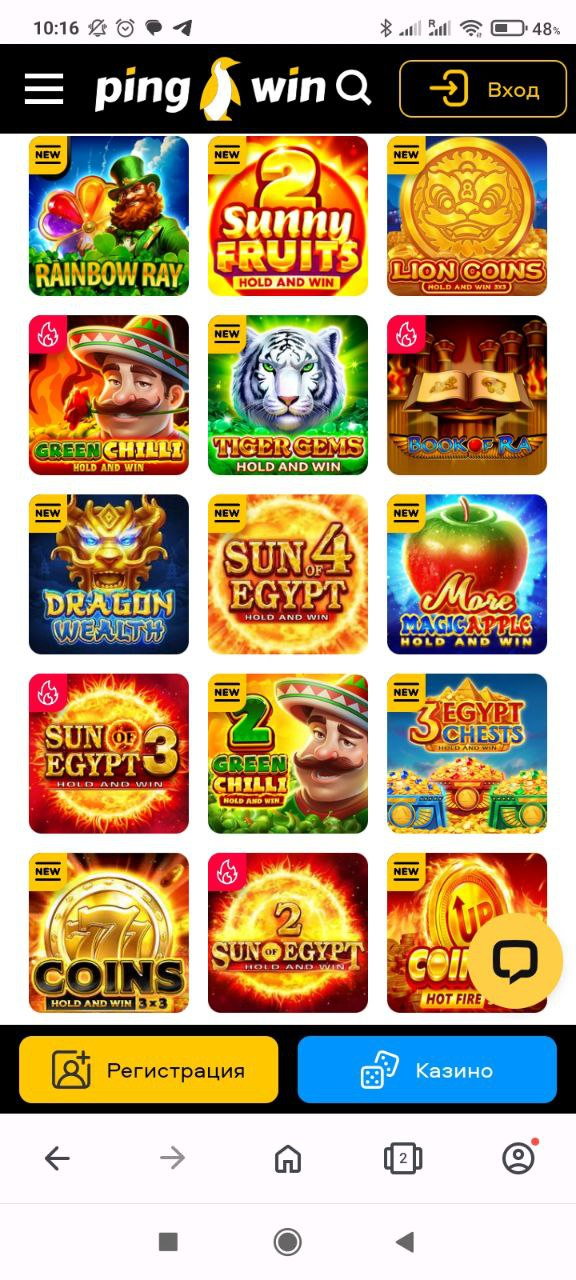 Pingwin casino mobile